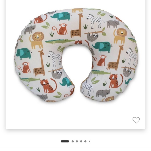 Boppy Animal Print Support Pillow - White and Multicolor - Picture 2 of 2